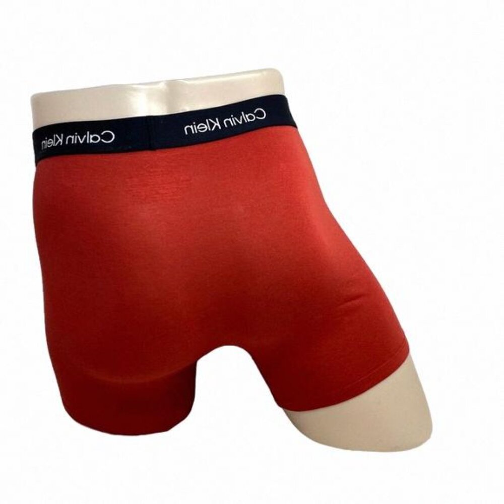 Calvin Klein 3 Pack Underwear Boxer Brief Cotton Stretch NB3529911 Men Red Black - Picture 6 of 10